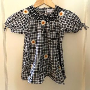 Beautiful Gingham Daisy Dress